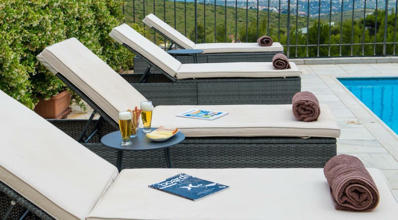 Villa Olympia Vip Dhráfi Exterior foto